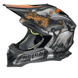 Moto helma Nolan N53 Cliffhanger Scratched Chrome 27