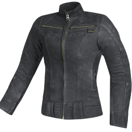Dámská kožená moto bunda Spark Betty, černá