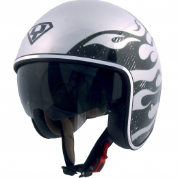 Moto helma Yohe 859-91A, Grey, Silver