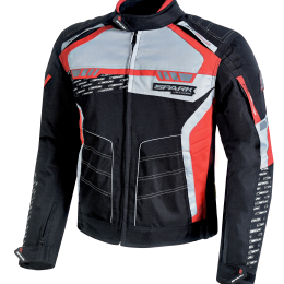 Pánská textilní moto bunda Spark Mizzen, červená