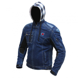 Pánská kevlarová moto bunda Spark Hawk, modrá