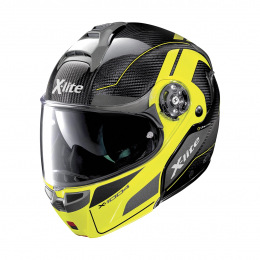 Moto helma X-Lite X-1004 Ultra Carbon Charismatic N-Com Led Yellow Chin Guard 14