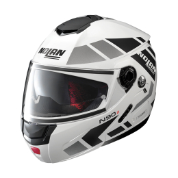 Moto helma Nolan N90-2 Euclid N-Com Metal White 28