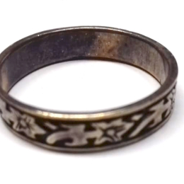 Prstýnek s motivem květy, 180 mm