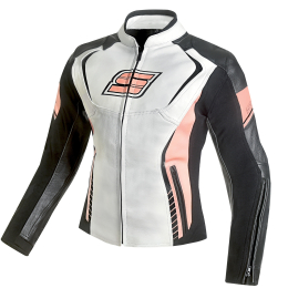 Dámská kožená moto bunda Spark Lina, růžová