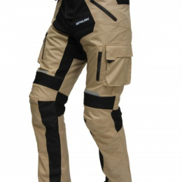 Pánské textilní Moto kalhoty Spark Dakar, pískovo-černé