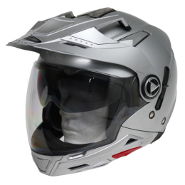 Moto helma Cyber US-101, stříbrná, 5v1