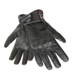 Pánské kožené moto rukavice Spark Tropo, černé