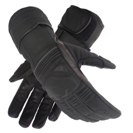 Pánské kožené moto rukavice Spark GT, černé