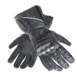 Pánské kožené moto rukavice Spark Arena, černé