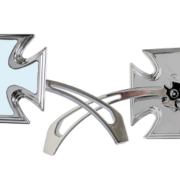 Zrcátko TechStar motiv maltézský kříž, pár