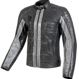 Pánská kožená moto bunda Spark Hector, černá