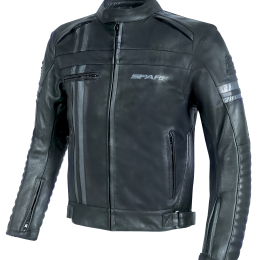 Pánská kožená moto bunda Spark Brono Evo, černá