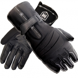 Pánské moto rukavice Cyber Gear Texa Uni, černo-stříbrné