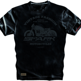 Pánské tričko Spark S 001 krátký rukáv, černé