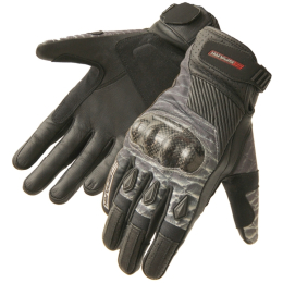 Pánské kožené moto rukavice Spark Terra Cross, černé