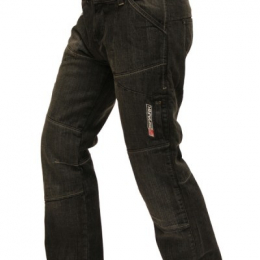 Pánské textilní moto kevlar kalhoty Spark Metro, černé