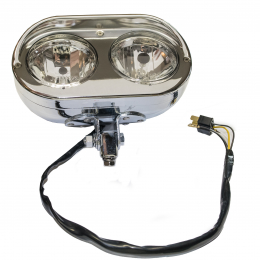 Hlavní světlo TechStar Bottom Mount Dual, chrom