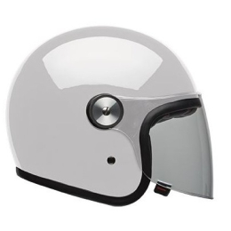 Moto helma Bell Riot Solid White