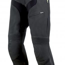 Pánské kožené moto kalhoty Spark Mike, černé