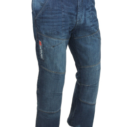 Pánské textilní moto kevlar kalhoty Spark Metro, modré