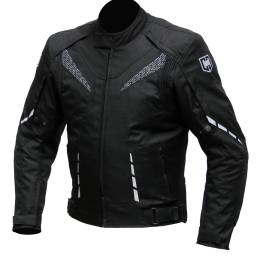 Pánská textilní moto bunda Cyber Gear Strada, černá