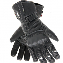 Pánské kožené moto rukavice Spark Tacoma, černé