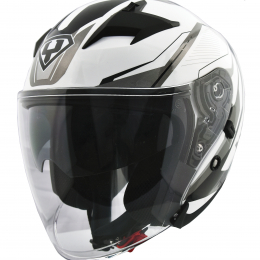 Moto helma Yohe 878-1M Graphic, White