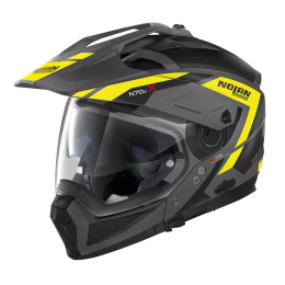 Moto helma Nolan N70-2 X Grandes Alpes N-Com Flat Lava Grey 23