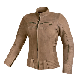 Dámská kožená moto bunda Spark Betty, hnědá
