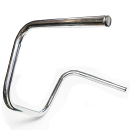 Motocyklové řidítka TechStar vysoké Chopper, stříbrné