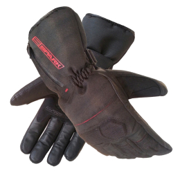 Pánské kožené moto rukavice Spark STZ, černé