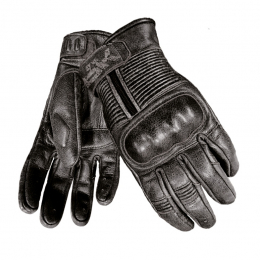 Pánské kožené moto rukavice Spark Crisp, černé