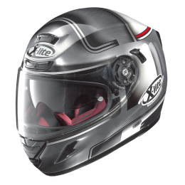 Moto helma X-Lite X-702 GT Openpass N-Com Scratched Chrome 46