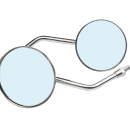 Zrcátka TechStar Round Chrom, pár