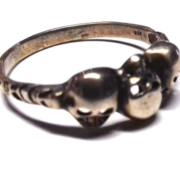 Prstýnek TechStar s motivem malé lebky, 21mm