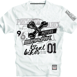 Pánské tričko Spark S 008, bílé